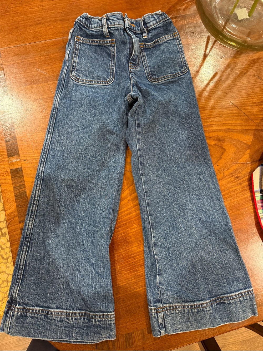 Crewcuts Kids Blue Wide-Leg Denim Jeans